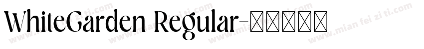 WhiteGarden Regular字体转换